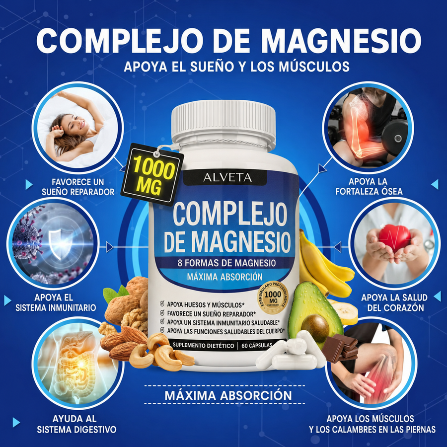 Complejo de Magnesio - Descanso, relajación y recuperación diaria