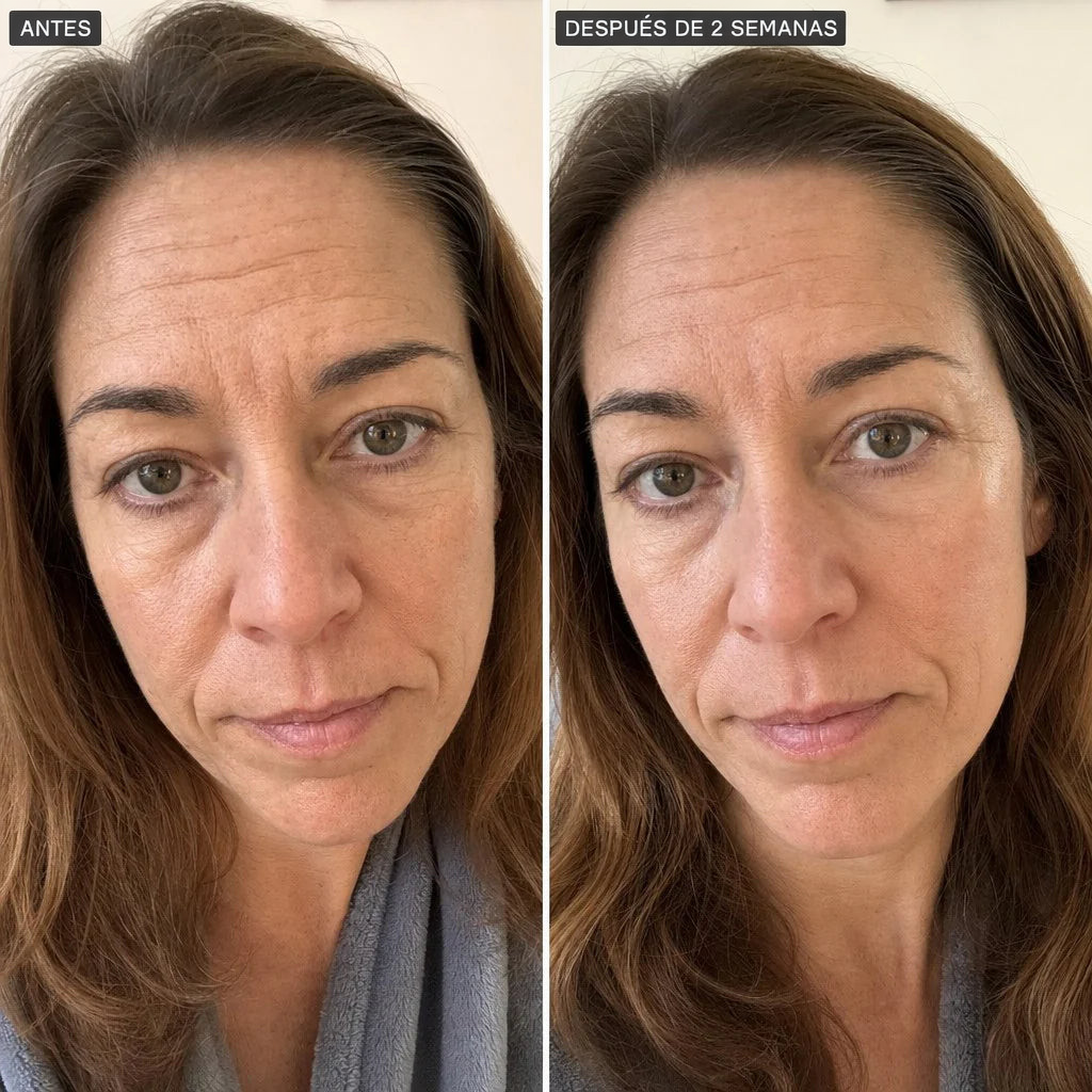 Antes y después de 2 semanas