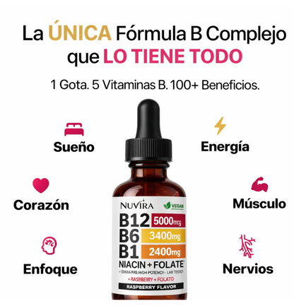 Nuvira™ 5 en 1 Complejo Vitamina B12 B6 B1
