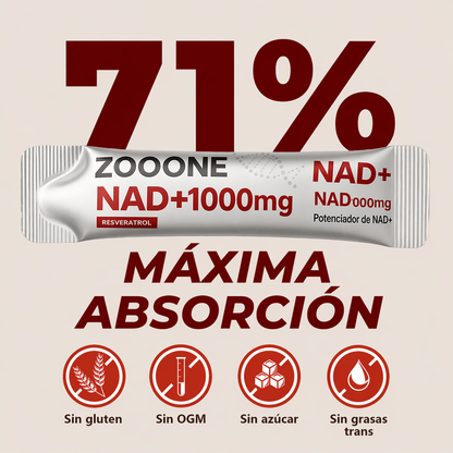 ZOOONE NAD+ Líquido | Absorción inmediata
