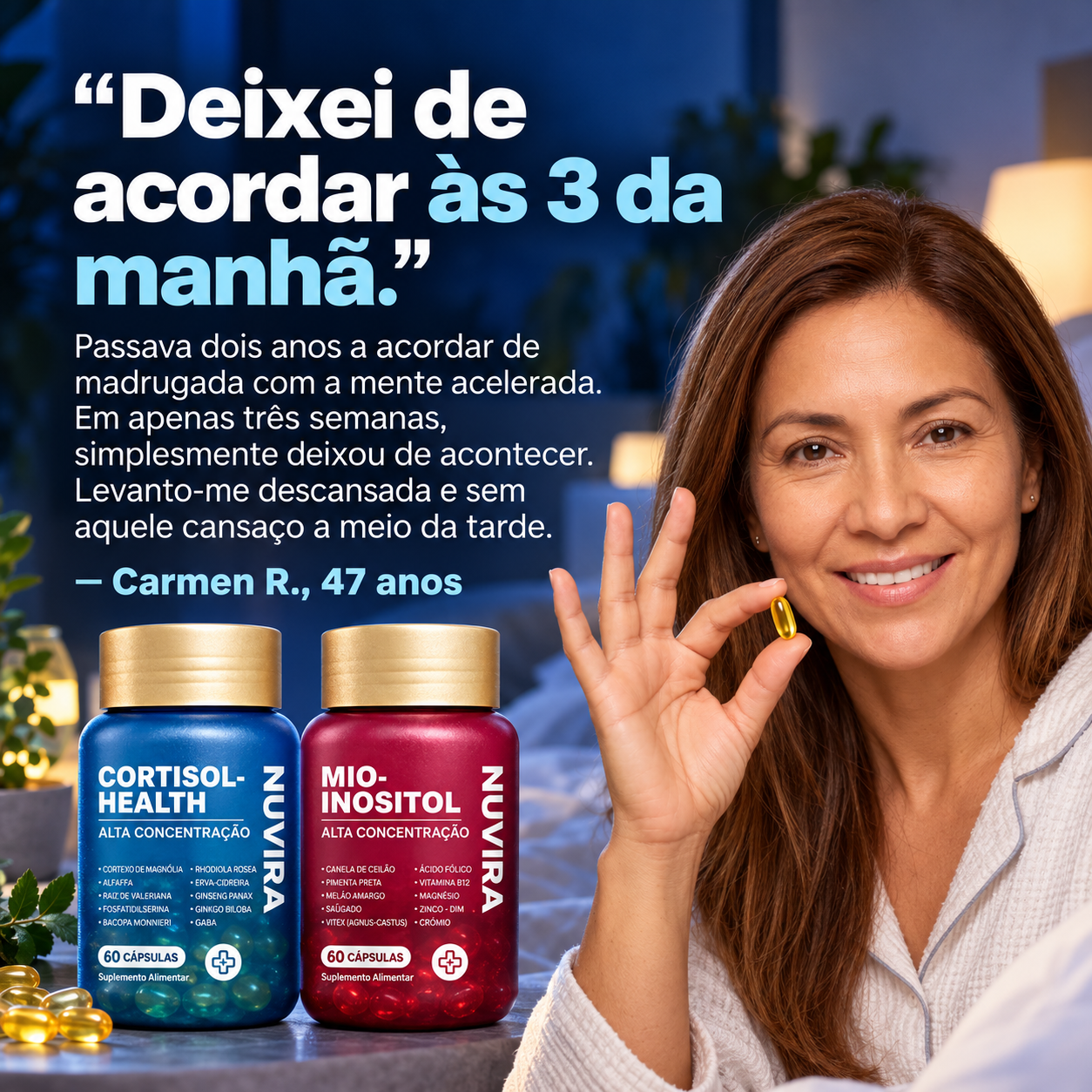 Serelia™ | Baixe o seu cortisol e recupere a sua energia, sono e leveza em 14 dias