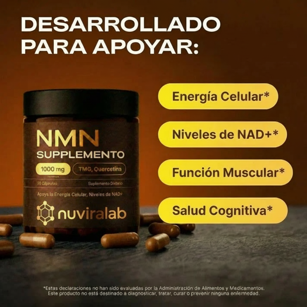 NMN+ 1000MG | Regeneración Celular 4 en 1 · 60 cápsulas