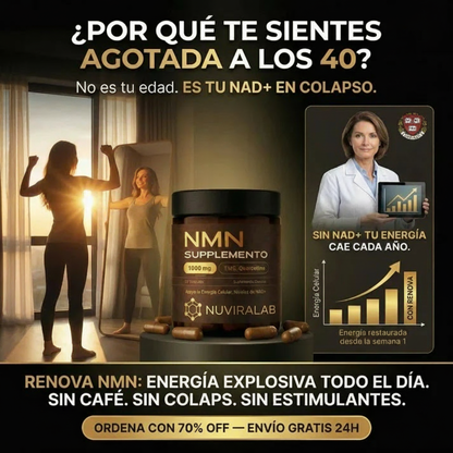 NMN+ 1000MG | Regeneración Celular 4 en 1 · 60 cápsulas