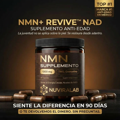 NMN+ 1000MG | Regeneración Celular 4 en 1 · 60 cápsulas