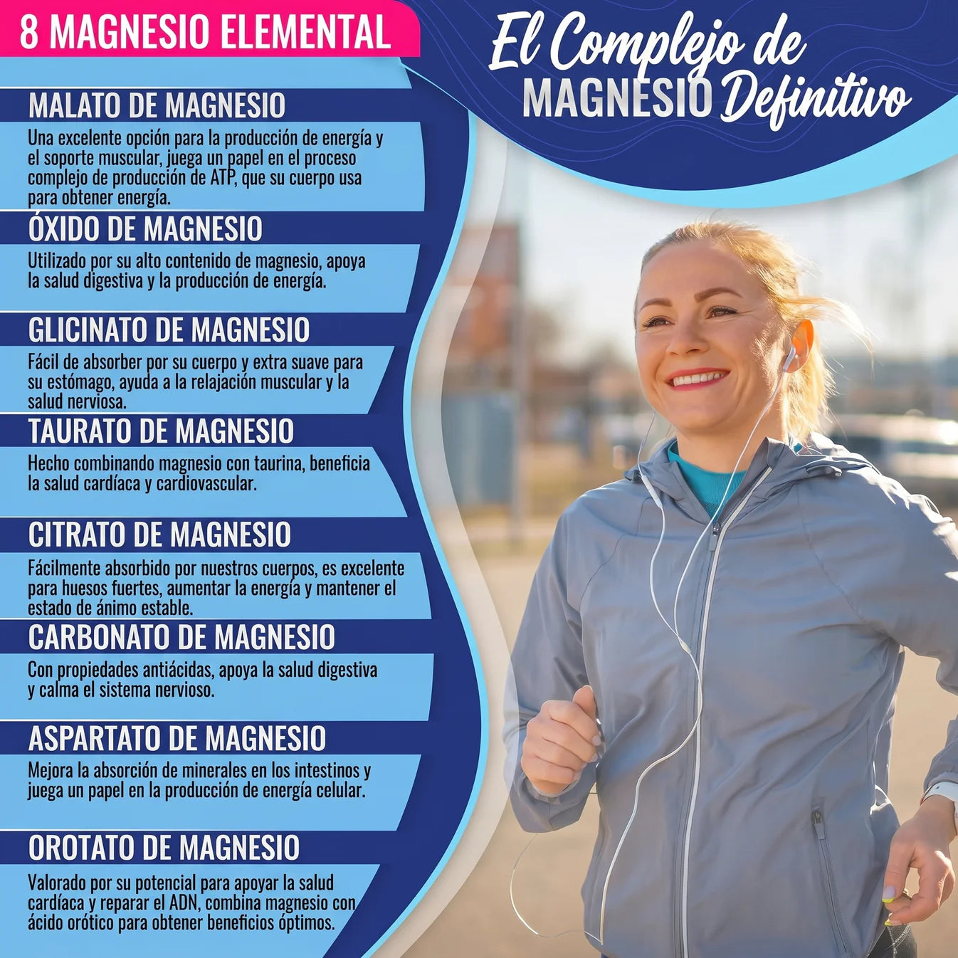 Complejo de Magnesio - Descanso, relajación y recuperación diaria